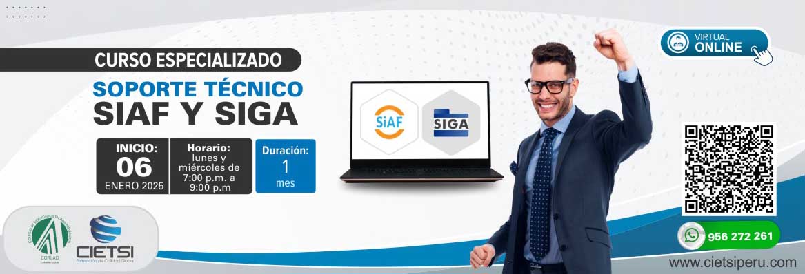 curso especializado soporte tEcnico siaf y siga 2025